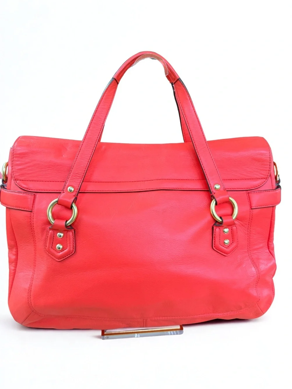 ✨ Coach Campbell Eva Flap Satchel | Smooth Leather Crossbody F26127 Coral